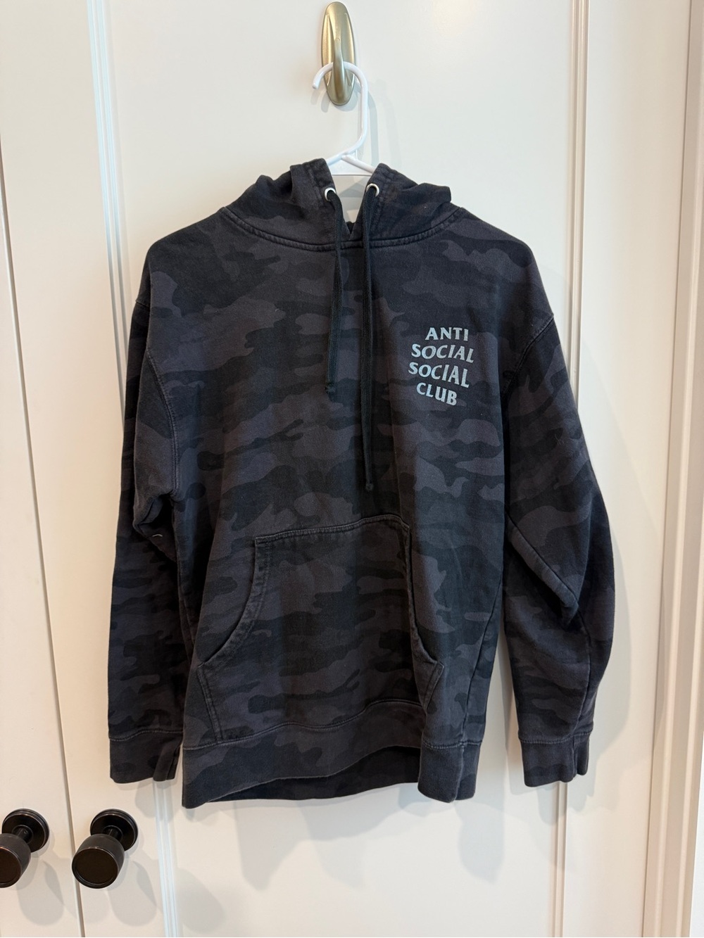 Anti Social Social Club Black and Gray Camo Hoodie